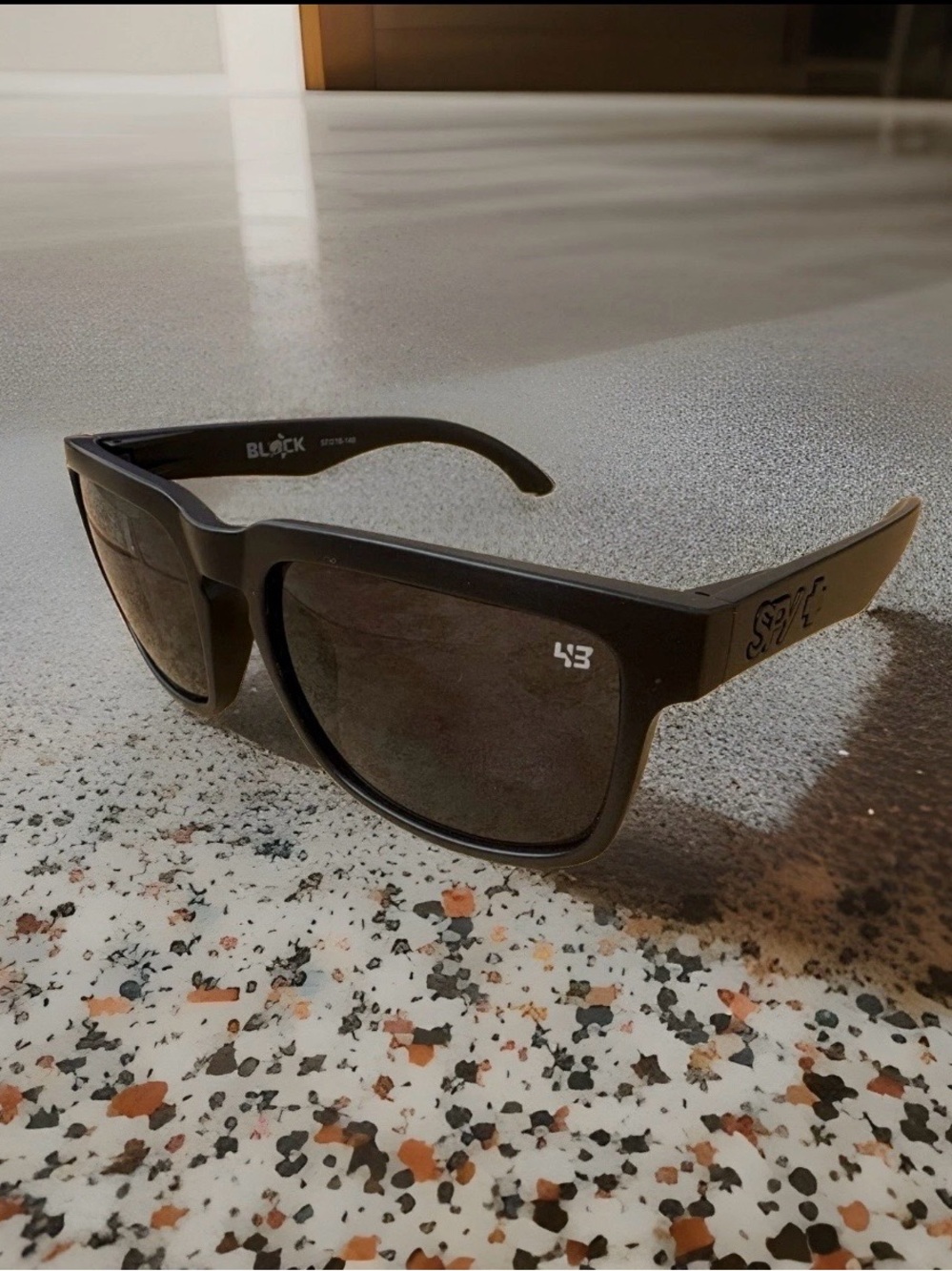 New SPY+ Optic Helm Sunglasses Black with Black Lenses